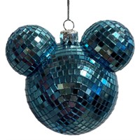Christmas Inspo 8.5cm Mickey Mouse Disco Blue Ear Christmas Bauble (DN25308)