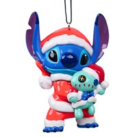 Christmas Inspo 8cm Lelo & Stitch With Scrump Christmas Ornament (DN37096)