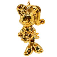 Christmas Inspo 9cm Minnie Mouse Cupcake Gold Christmas Ornament (DN26311)