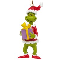 Christmas Inspo 9cm The Grinch with Present Christmas Ornament (TG26011)