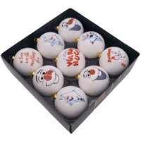 Christmas Inspo Frozen Olaf 9 Pack Christmas Baubles (DN26387)
