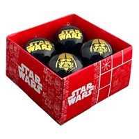 Christmas Inspo Star Wars 4 Pack Christmas Baubles (SW90495)