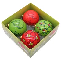 Christmas Inspo The Grinch 4 Pack Christmas Baubles (TG26036)