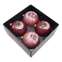 Christmas Inspo Toy Story Lotso 4 Pack Christmas Baubles (DN26365)