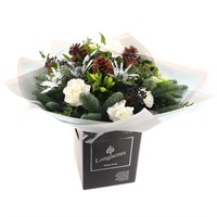 Christmas Snowflake Hand Tied Festive Bouquet