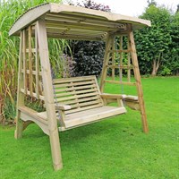 Churnet Valley Antoinette Wooden Garden Swing Seat (SW101) DIRECT DISPATCH
