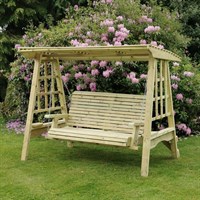 Churnet Valley Antoinette Wooden Garden Swing Seat (SW102) DIRECT DISPATCH