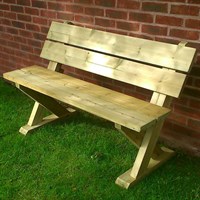Churnet Valley Ashcombe Wooden Bench (AS101) DIRECT DISPATCH