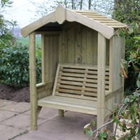 Churnet Valley Cottage Wooden Arbour Fully Enclosed (CA101) DIRECT DISPATCH