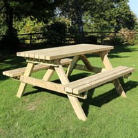 Churnet Valley Deluxe Wooden Picnic Table (PT103) DIRECT DISPATCH