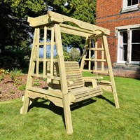 Churnet Valley The Cottage Wooden Garden Swing (SW103) DIRECT DISPATCH