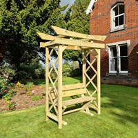 Churnet Valley Tokyo  Wooden Arch 4ft With Ashcombe Bench (RA6/AS101) DIRECT DISPATCH