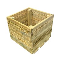 Churnet Valley Wooden Medium Square Planter Light Wood (PLNESTPD2)