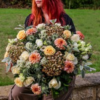 Cinnamon and Nutmeg Festive Hand Tied Bouquet