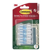 Command Mini Clear Outdoor Light Clips - Pack of 16 (4552)