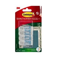 Command Outdoor Clear Light Clips with Foam Strips 17017CLR-AW