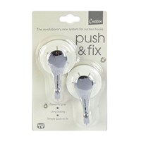 Creative Products Push and Fix Suction Cup Hooks (C7235)