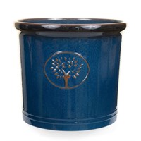 Creekwood 15cm Cotswold Cylinder Blue Garden Pot (47416)