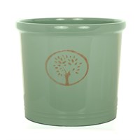 Creekwood 22cm Cotswold Cylinder Green Garden Pot (47432)