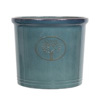 Creekwood 22cm Cotswold Cylinder Sea Green Garden Pot (47433)