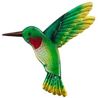 Creekwood Glass Wall Art Green Hummingbird 32x31cm (43135)