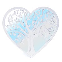 Creekwood Heart Love Birds Mirror Grey 68x61cm (43395)