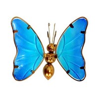 Creekwood Light/Dark Blue Butterfly Pot Hanger (43249)