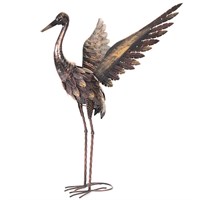 Creekwood Small Bronze Crane Wings Up Scuplture (48065)