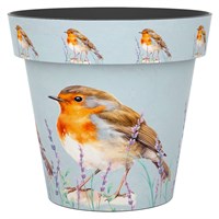 Creekwood Zest Garden Pot Robin 30cm (12ZESTRB)