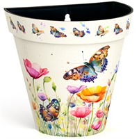 Creekwood Zest Garden Wall Pot Butterflies 25cm (ZESTWPBT)