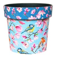 Creekwood Zest Pot Watercolor Birds 15cm (6ZESTWB)