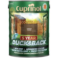 Cuprinol 5 Year Ducksback Paint - Harvest Brown 5L (219808)