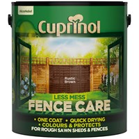 Cuprinol Less Mess Fence Care - Rustic Brown 6L (671016)