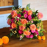 Dahlia Heaven Autumn Floral Hand Tied Bouquet