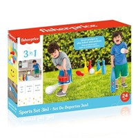 Dolu Toys Childrens Fisher Price Sports Set 3 In 1 (1843)
