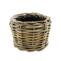 Drypot Rattan Grey Plant Pot - Medium (305651)