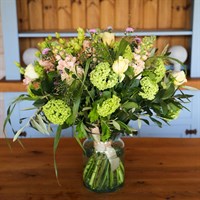 Spring Pastel Supreme Hand Tied Floral Bouquet