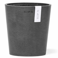 Ecopots Morinda Recycled Plastic Orchid Pot - Black 16cm (MORB)