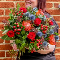 Elf's Magic Festive Hand Tied Bouquet