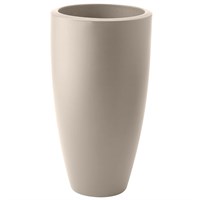 Elho 40cm June Round High Balanced Beige Premium Plant Pot