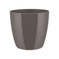 Elho Brussels Diamond Round Plant Pot - 20cm - Oyster Pearl (8141962140500)
