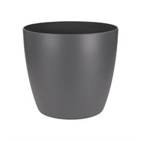 Elho Brussels Round Mini Plant Pot - 10.5cm - Anthracite (5641021142500)