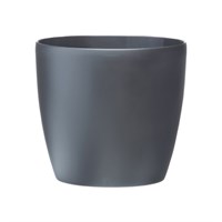 Elho Brussels Round Wheels Plant Pot - 35cm - Anthracite (5643123542500)