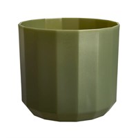 Elho Facet Round 14cm Forest Green Plant Pot (1351301436300)