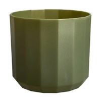 Elho Facet Round 17cm Forest Green Plant Pot (1351501736300)