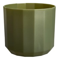 Elho Facet Round 19cm Forest Green Plant Pot (1351701936300)