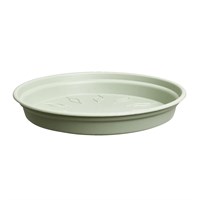 Elho Green Basics Plant Pot Saucer 14cm Stone Green (6990221436700)