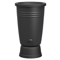 Elho Green Basics Rainbarrel Waterbutt Plus 110Ltr Living Black (8618005843300)