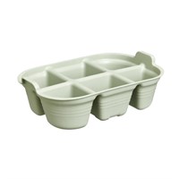 Elho Green Basics Seed Tray 22cm Stone Green (6870702236700)