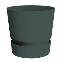 Elho Greenville Round Plant Pot 25cm - Leaf Green (462262436000)